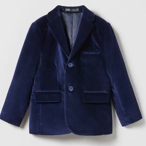 Zara Boys Velvet Blazer